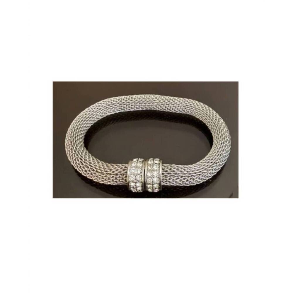 NEW NOELLE women's mesh bracelet in silver
